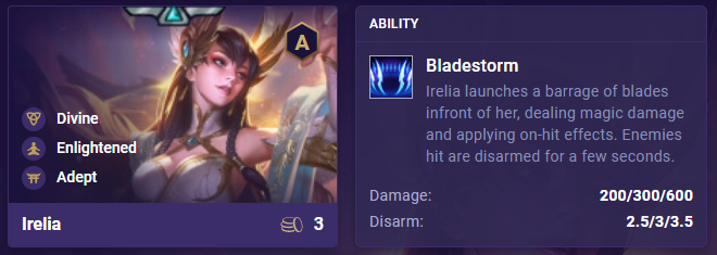 tft irelia ability