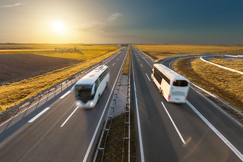 Bus in Highway