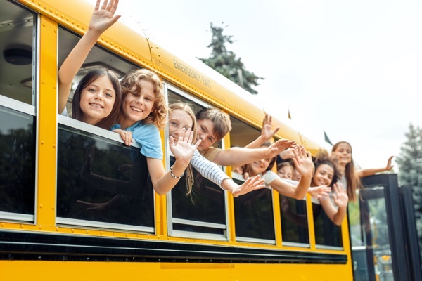 school trip in bus