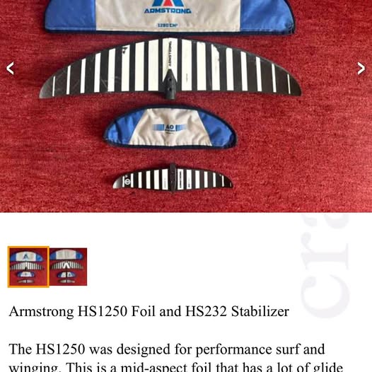 Armstrong HS1250 Foil and HS232 Stabilizer