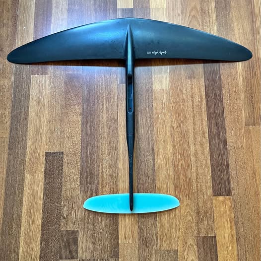 Lift Foils front Wing 170 HA with bag $200  
Long Carbon Fiber Tail Adapter & back wing $70
