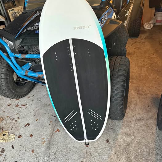 Slingshot wakefoil board 
Flying fish 4'6" x 22" x 2.5" x 35 Liters
