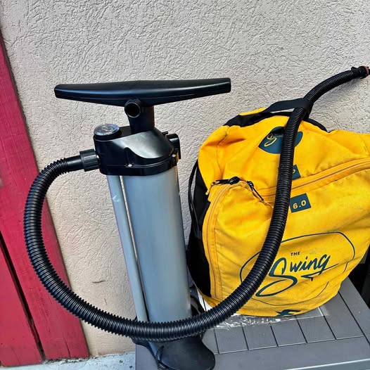 Wingfoiling setup including wing, hydrofoil and 2 boards