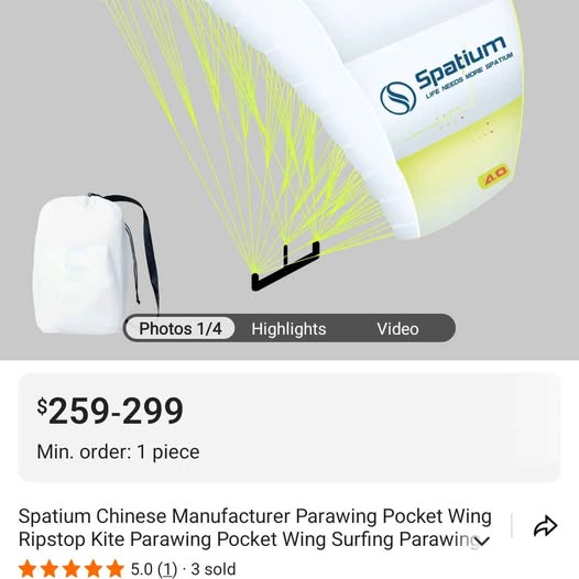 Parawing Foil 4m + 5m