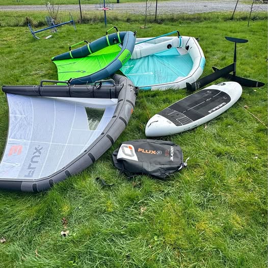 Foil Gear - 3 wings, complete foil, board, spare parts, happy to ship.  USA 98226