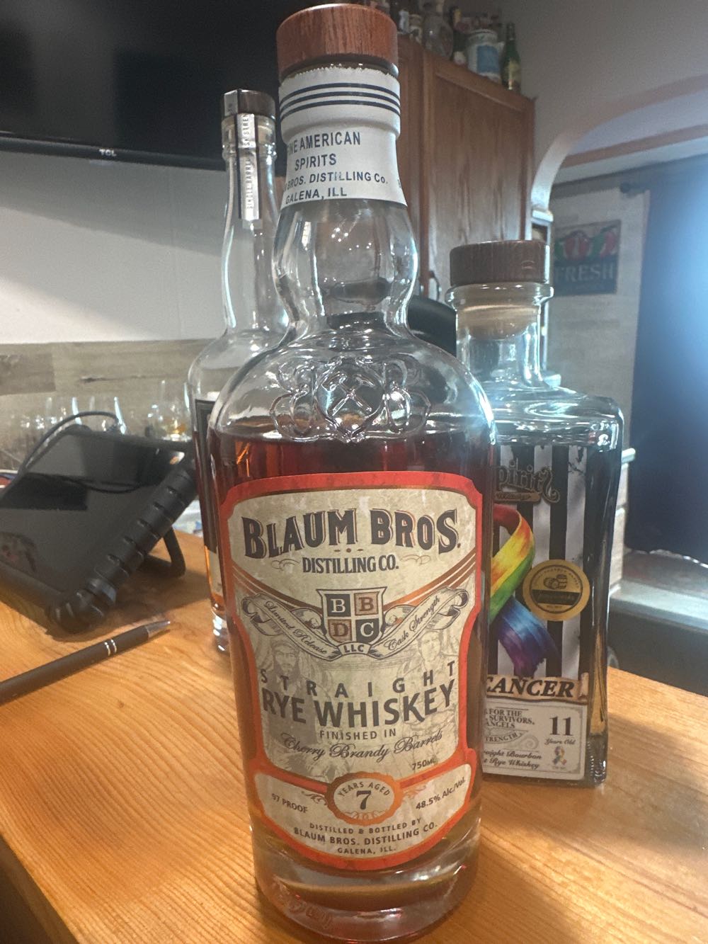 Blaum Brothers 7 Year Straight Rye Finished in Cherry Brandy Barrels