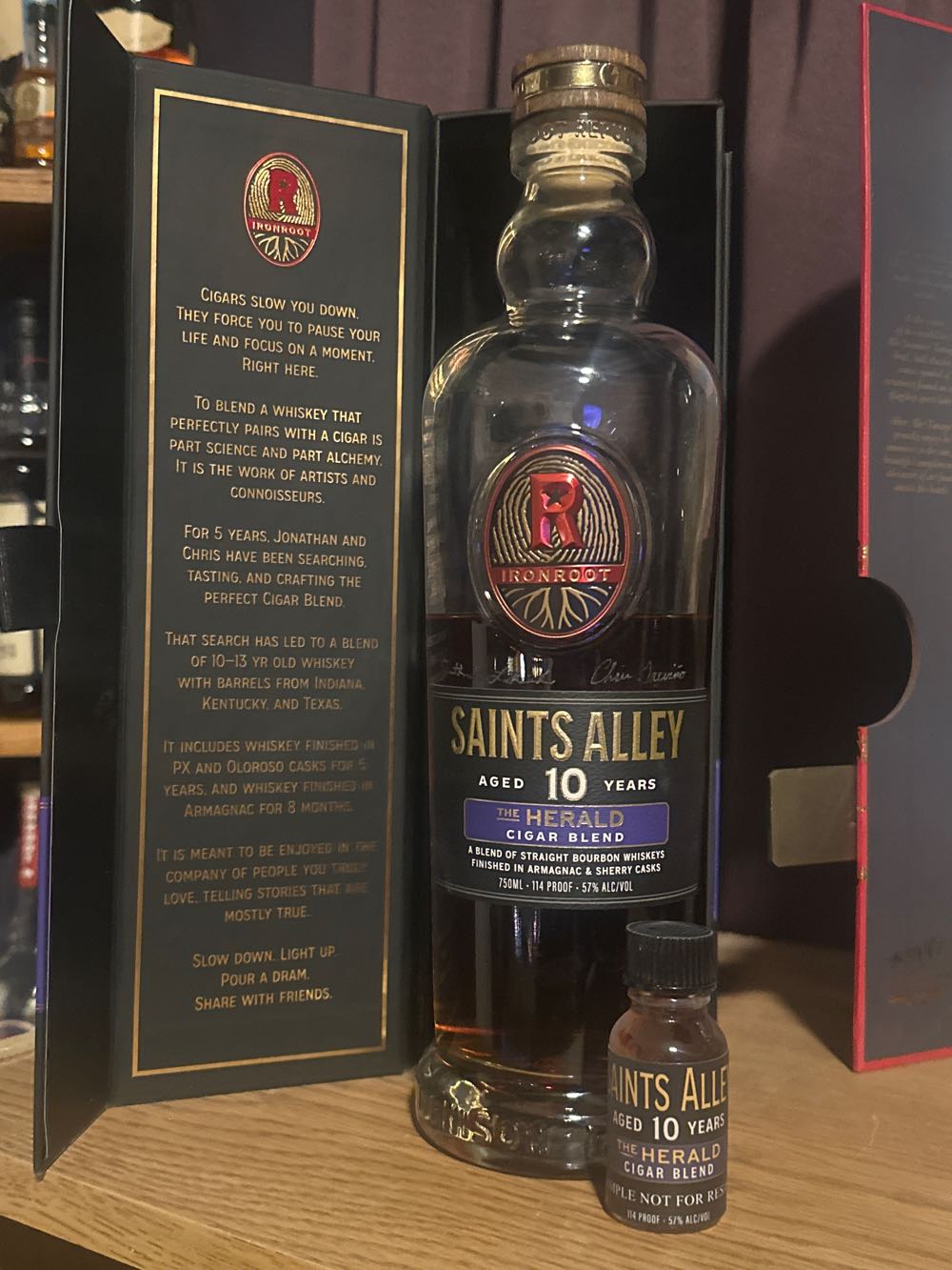 Ironroot Saint’s Alley The Herald 10 Year Cigar Blend