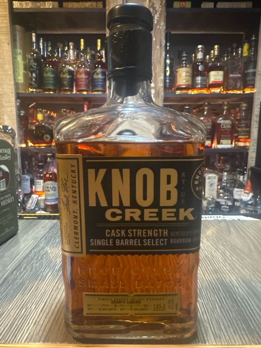 Knob Creek Cask Strength Single Barrel Select Dean’s Liquour