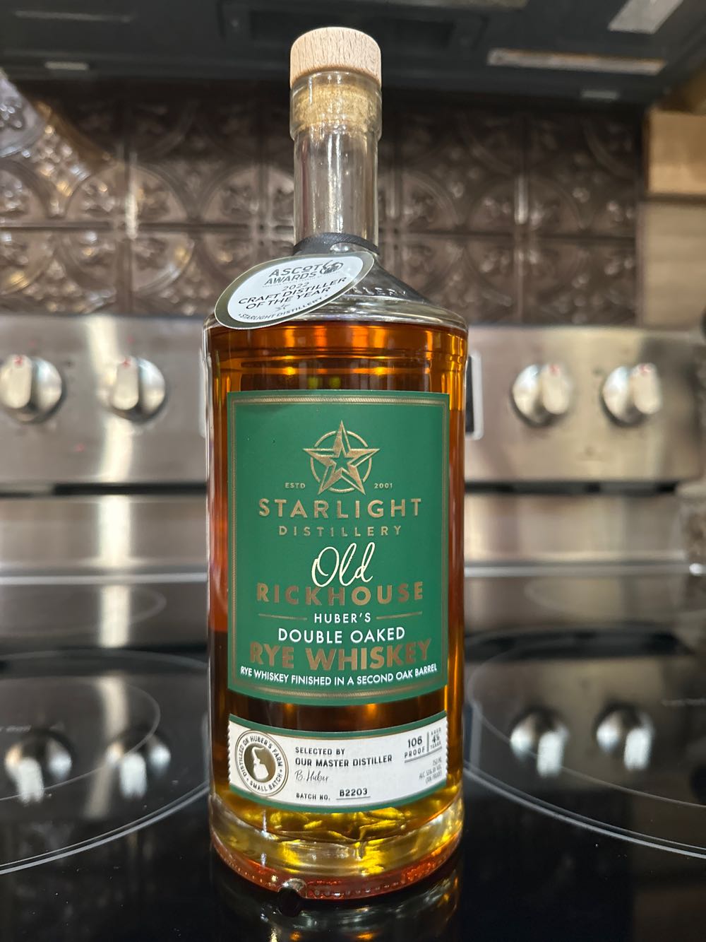 Starlight Old Rickhouse Double Oaked Rye