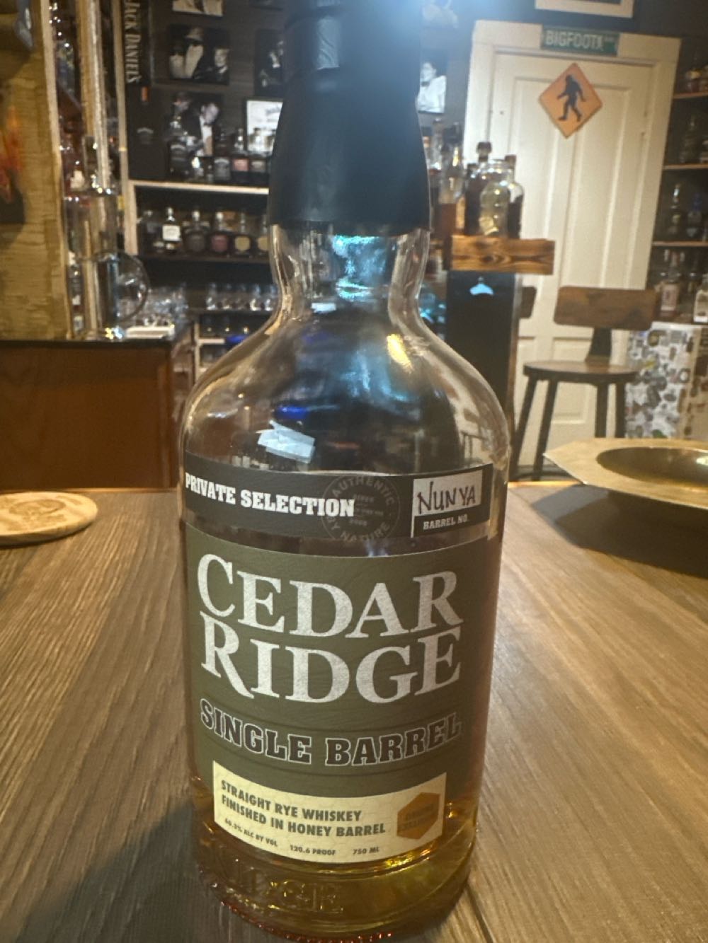 Cedar Ridge Single Barrel Straight Rye Finished in Honey Barrels