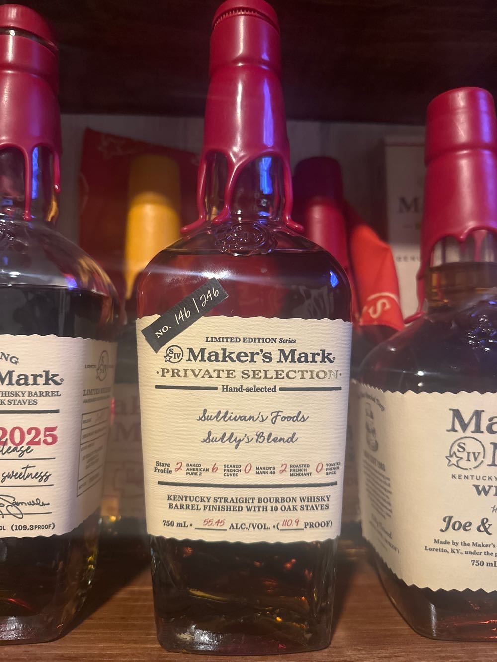 Maker’s Mark Private Selection Sullivan’s Foods Sully’s Blend