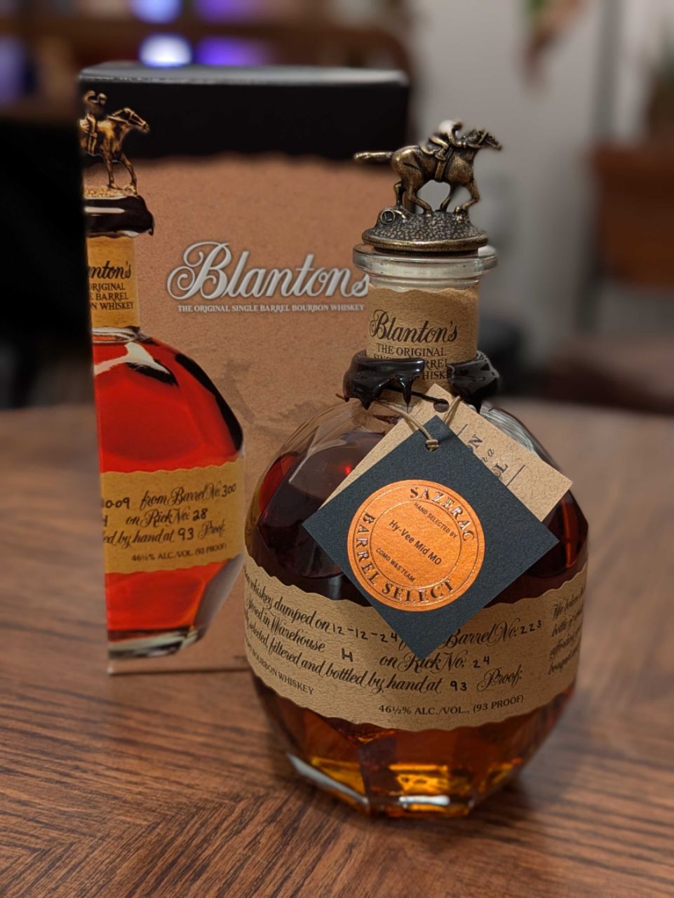 Blanton's Single Barrel Bourbon Whiskey - Hy-Vee Mid MO Barrel Select