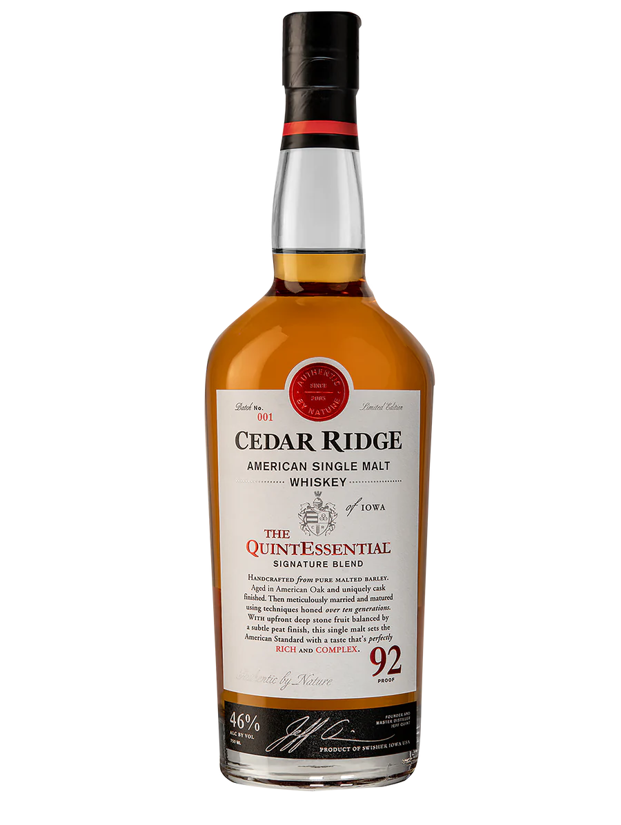 Cedar Ridge Quintessential American Single Malt