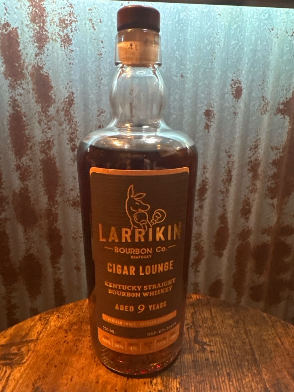 Larrikin 9 Year Cigar Lounge Batch # 7