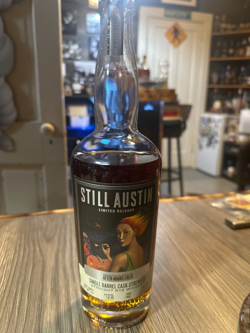 Still Austin Limited Release Single Barrel Cask Strength Rye Jeremy Siers/After Hours Crew Pick