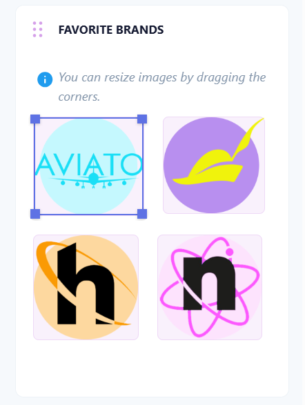 Persona images section