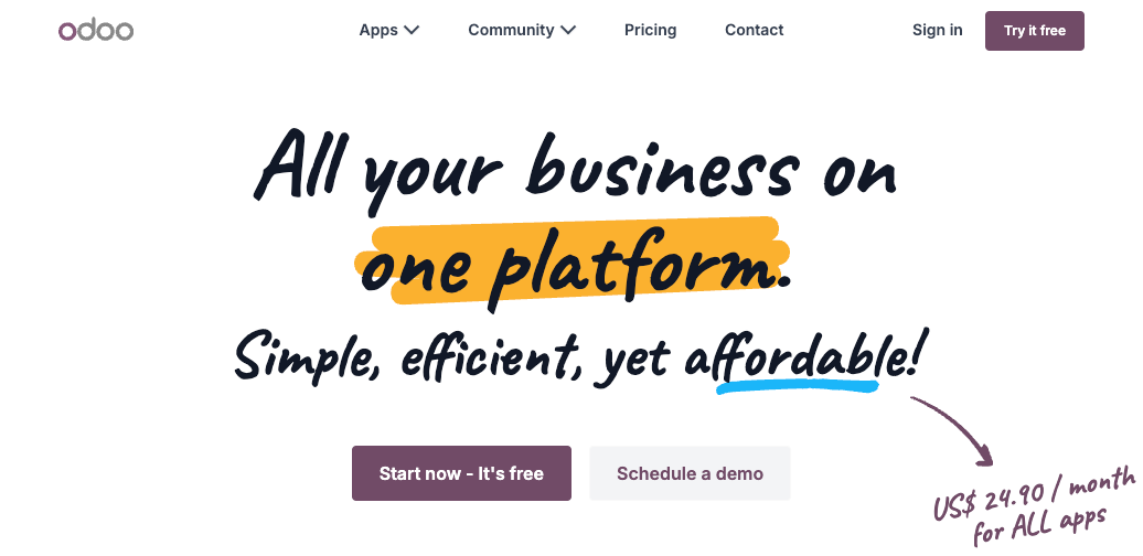 Odoo website