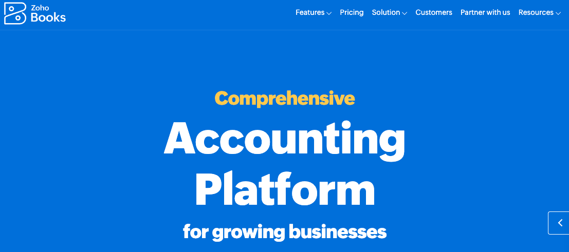 Zoho website