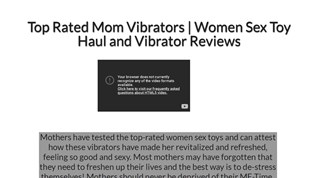 Top Rated Mom Vibrators