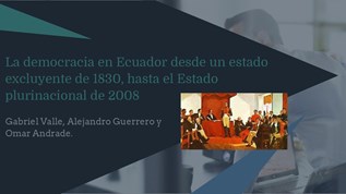 La Democracia En Ecuador Desde Un Estado Excluyente De By Gabriel