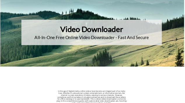 Video Downloader on emaze
