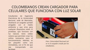 Crearon un cargador portátil para celular que funciona con luz solar