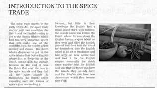 Introducing: The Spice Trade!