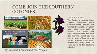 southern colonies crops