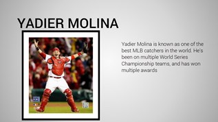 Yadier Molina by kelshekp on emaze