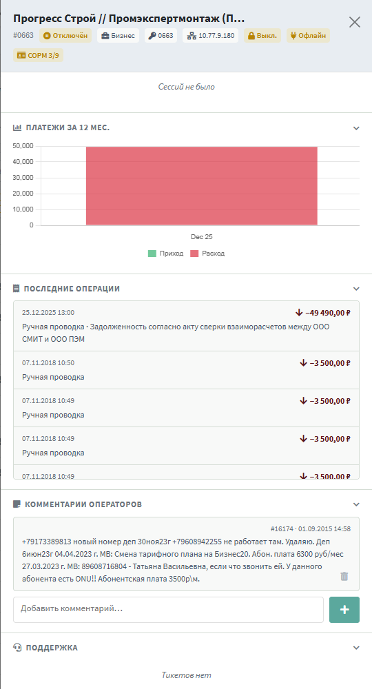 Слайд-панель — все разделы аккордеона раскрыты