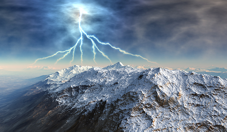 orage montagne