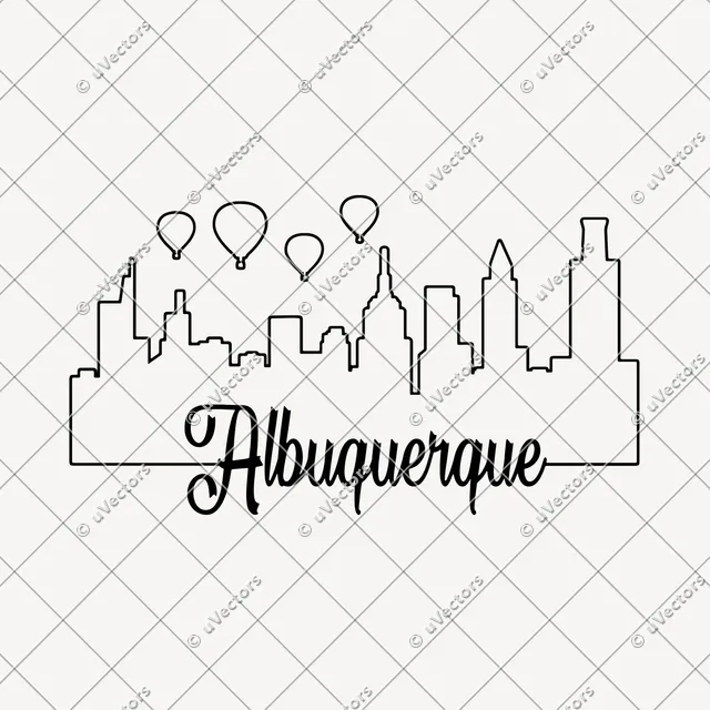 Albuquerque Outline SVG