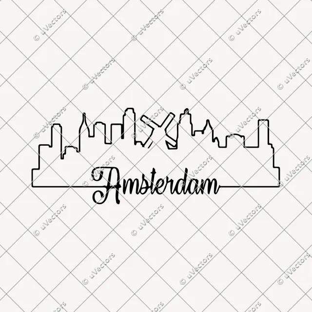 Amsterdam Outline SVG