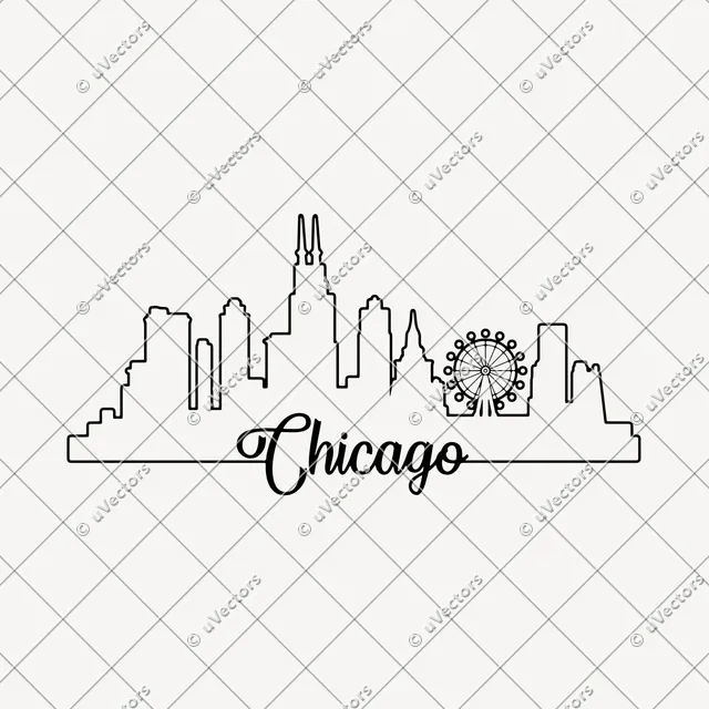 Chicago Outlines Outline SVG