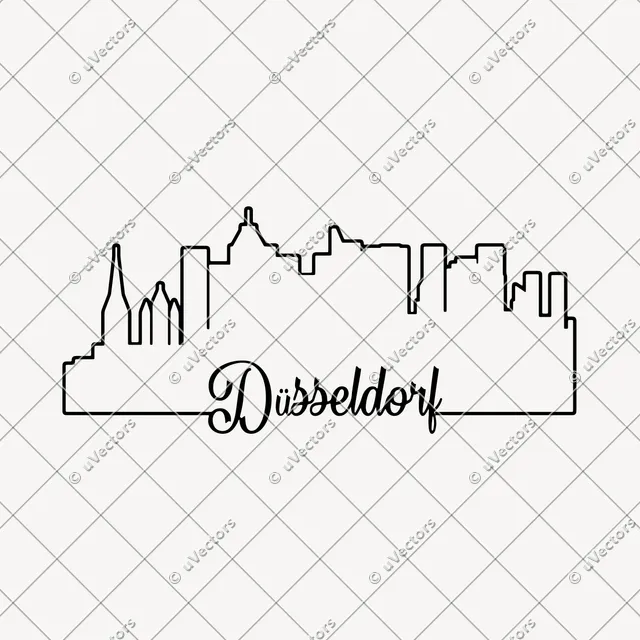 D Sseldorf Outline SVG