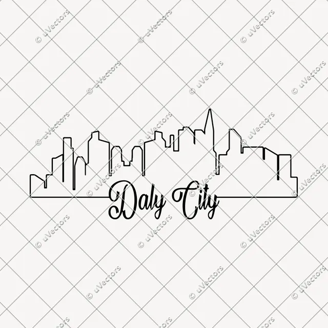 Daly City Outline SVG
