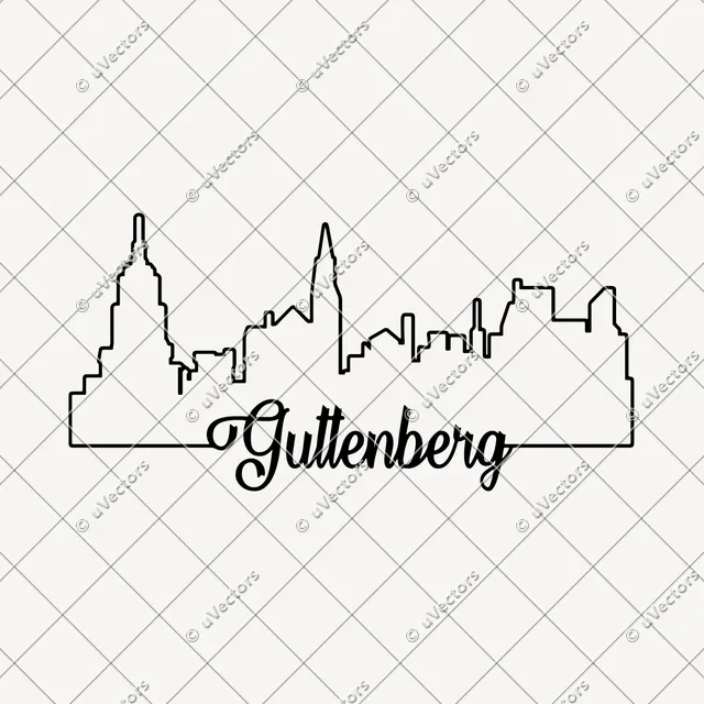 Guttenberg Outline SVG