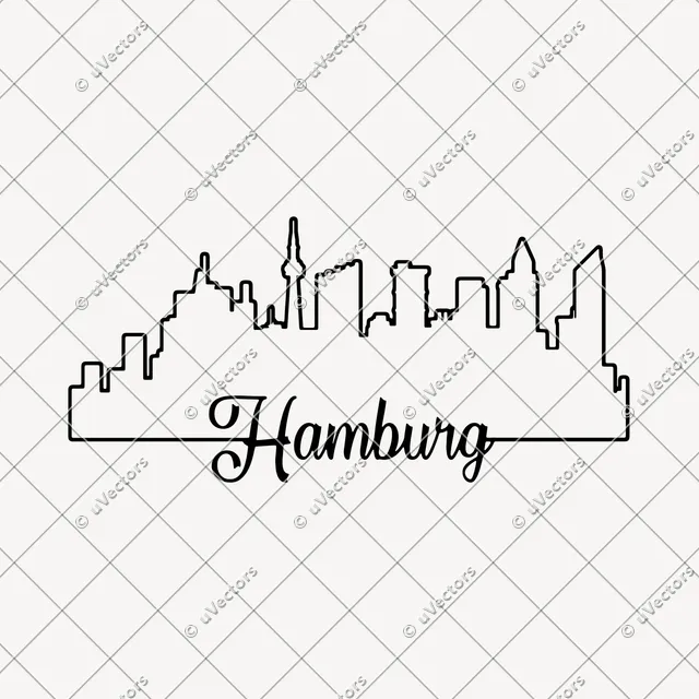Hamburg Outline SVG