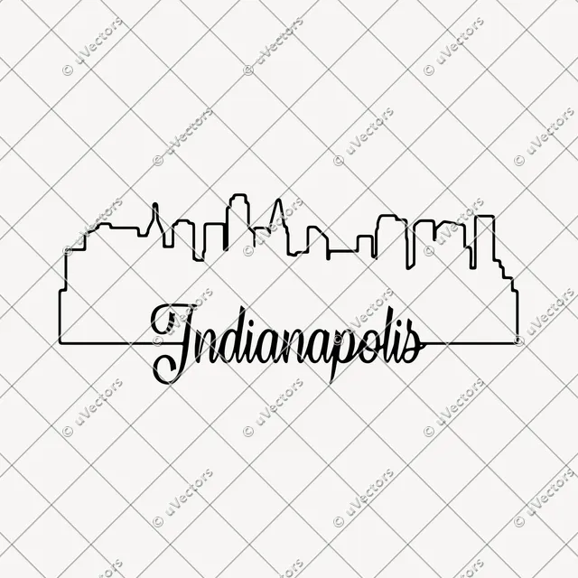 Indianapolis Outline SVG
