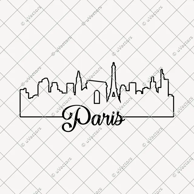 Paris Outline SVG
