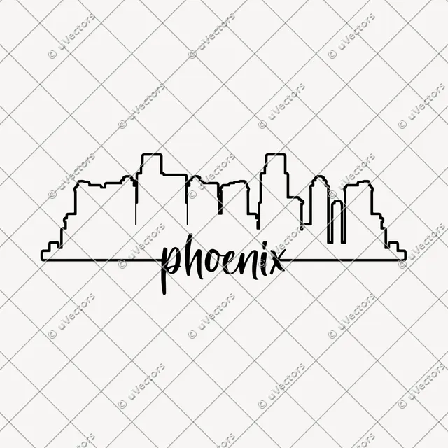 Phoenix Outline SVG