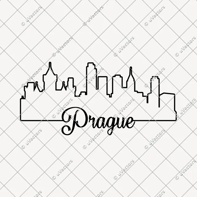 Prague Outline SVG