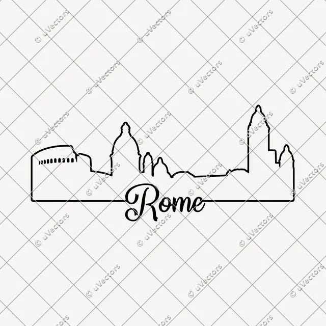 Rome Outlines Outline SVG