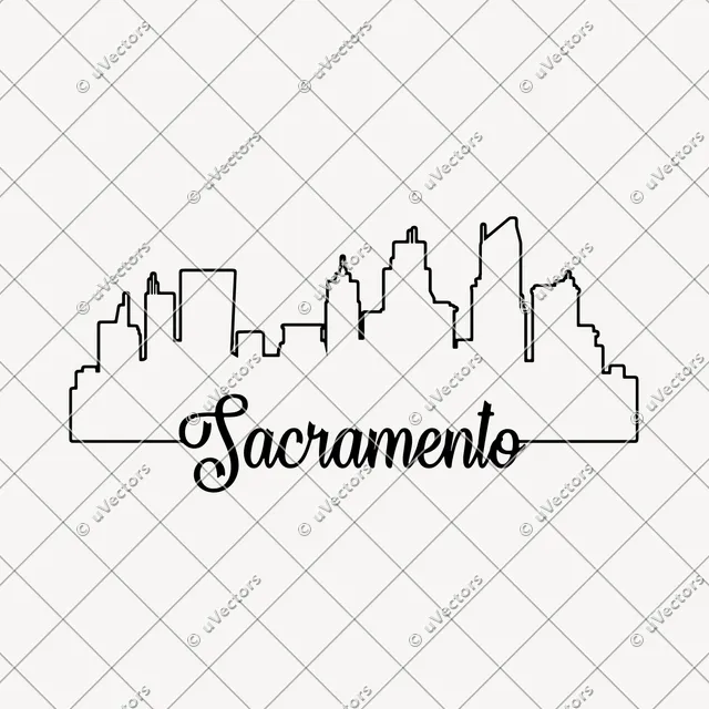 Sacramento Outline SVG