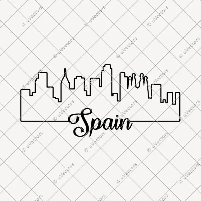 Spain Outline SVG