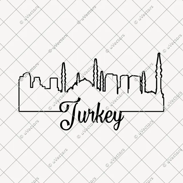 Turkey Outline SVG