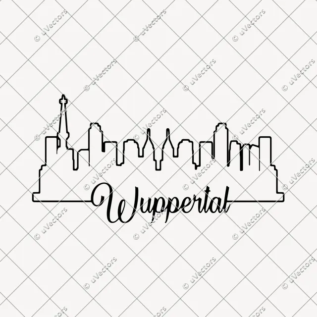 Wuppertal Outline SVG