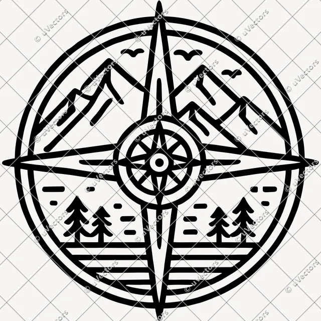 Compass Design 11 SVG