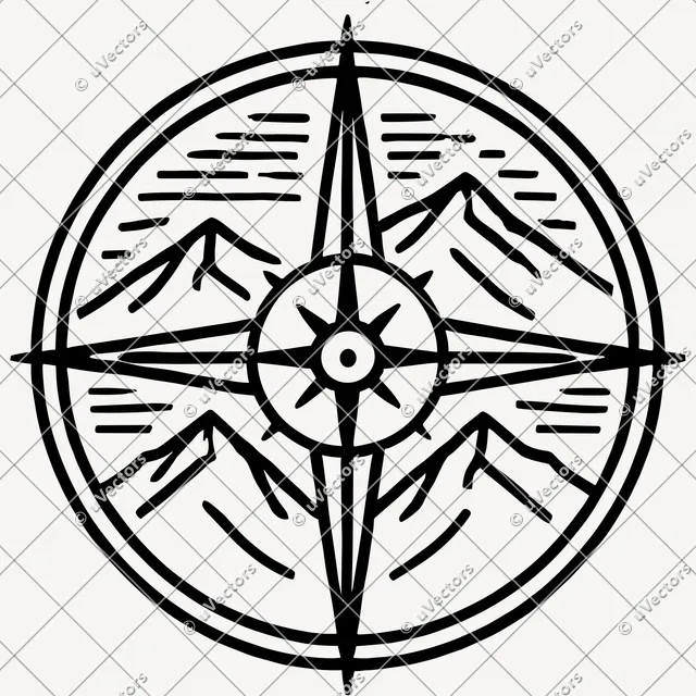Compass Design 25 SVG