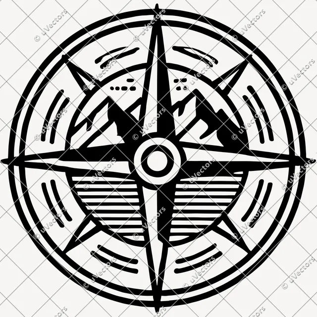 Compass Design 4 SVG
